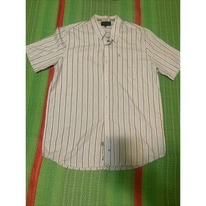 Light Blue downward Striped Hurley XL button down short sleeve